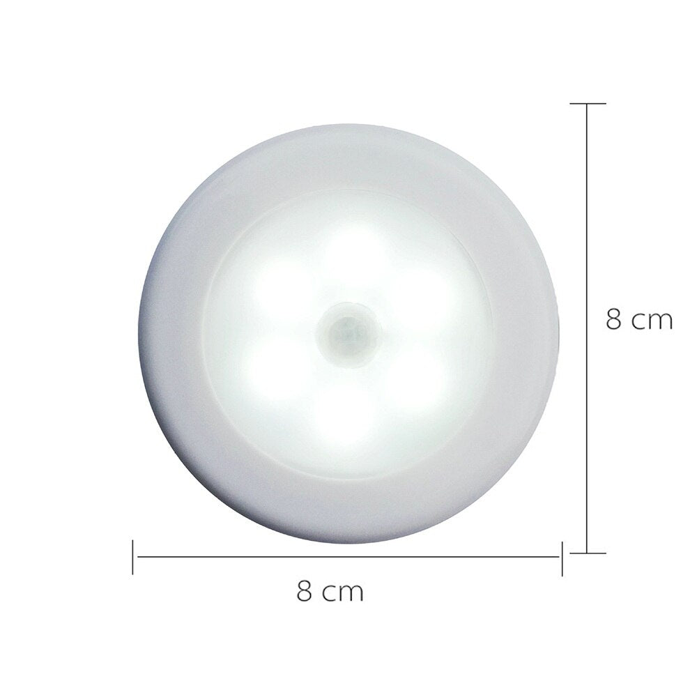 3/1PCS LED PIR Auto Sensor Light under Cabinet Lighting Motion Detector Wireless Infrared LED Night Light D40